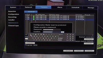 Bosch Security -  DIVAR hybrid and network - How to save the camera configuration