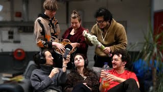 Classmates try ASMR (in an Abandoned Garage)