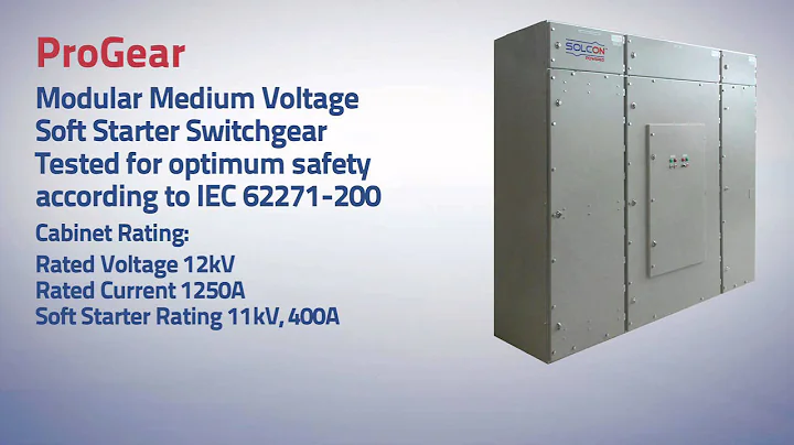 Solcon's ProGear, Fully Type Tested Arc Resistant Medium Voltage Switchgear