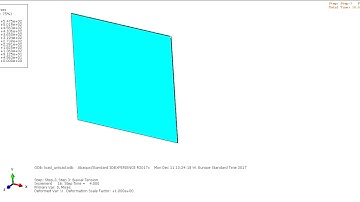 Single element hyperelastic behavior using test data in Abaqus