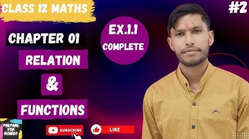 Relations and Functions| Exercise 1.1 ncert solutions Class 12 Maths|Class 12 Maths chapter 01
