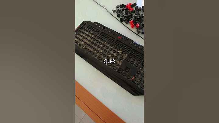 Limpiando un Teclado Muy Sucio #shorts