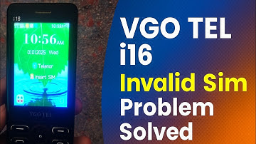 VGO TEL i16 | Invalid SIM Problem Solved with PC (100% Working)