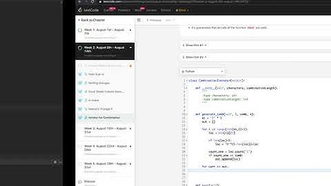 Leetcode 1286. Iterator for Combination