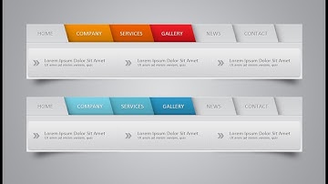 Photoshop Tutorial Web Design | Web Element Navigation Menu