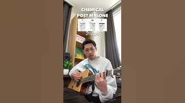 Thumbnail of Post Malone - Chemical (YU Easy Guitar Tutorial) #Shorts