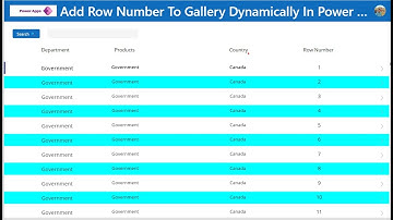 Add Row Number To Gallery Dynamically In Power Apps