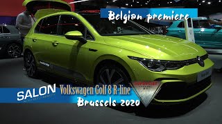 New Volkswagen Golf 8 1 5 Etsi R Line Interior Exterior Walkaround Salon De L Auto Bruxelles Youtube