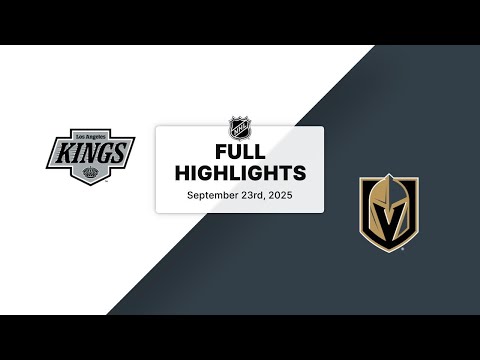 NHL Preseason Highlights | Kings vs. Golden Knights | September 23, 2025