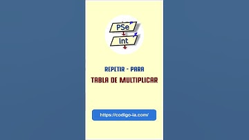 🟡 PSeInt : 12. Algoritmo que muestre la tabla de multiplicar de cualquier número. #pseint