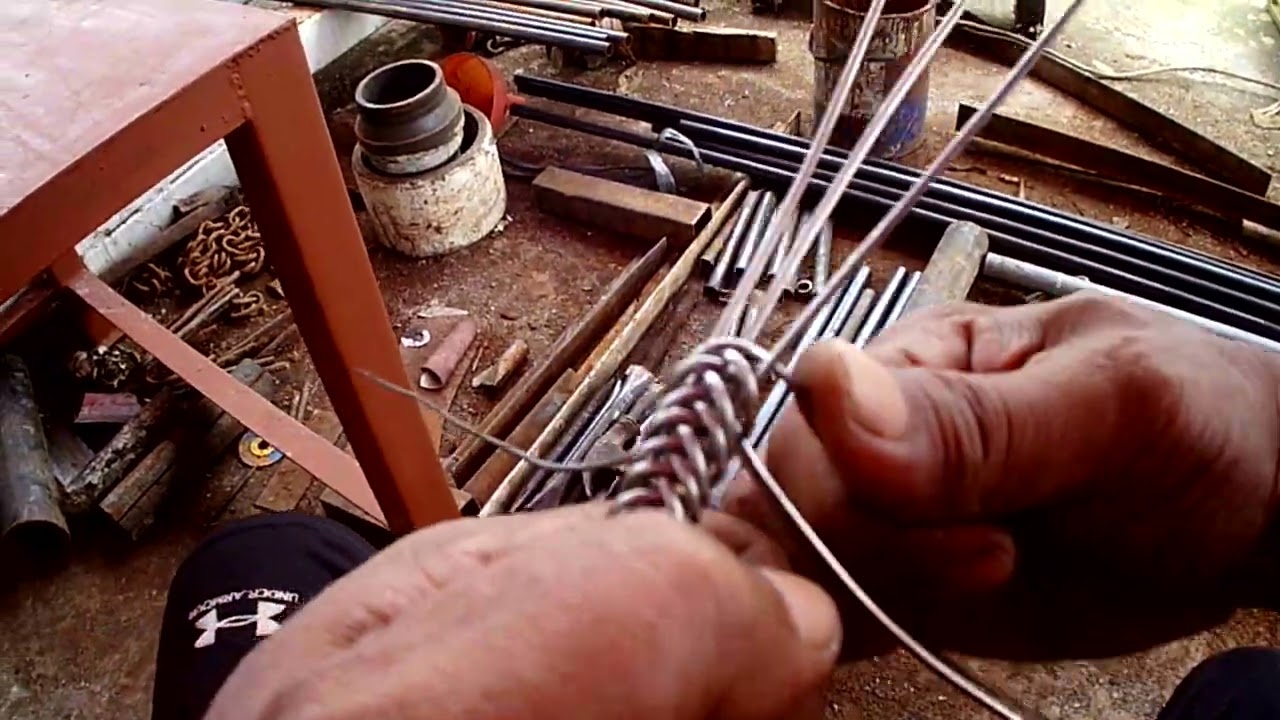 cara anyam gelang 7 kawat simple dan sangat mudah.