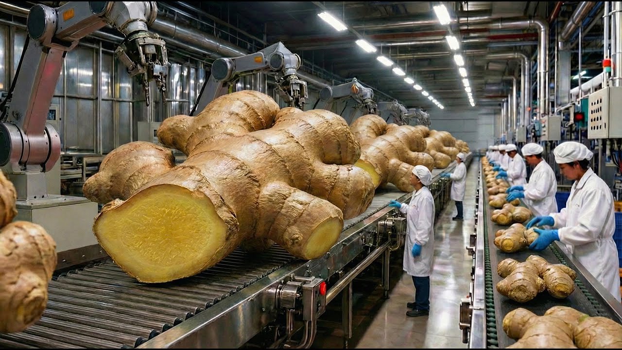 The Largest Crystallized Ginger Factory | From Fresh Ginger to Sugar-Coated Crystallized Ginger