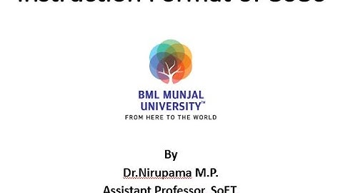 Instruction Format| Microprocessor|8086