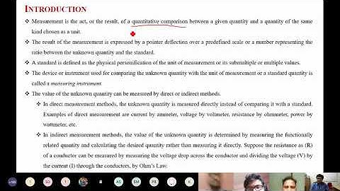 Lecture 2: Standards - Electrical Measurement and Instrumentation (Electrical Engineering Online)