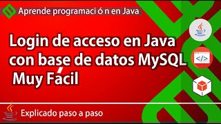 💻 USUARIO y CONTRASEÑA en Java con base de datos MySQL Muy Fácil | INICIAR SESIÓN en Java & MySQL ✅