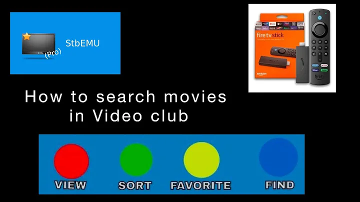 How To Search in Videoclub in Stb Emu app| Firestick 4K| Configure Blue Button in Stb| Step by Step