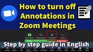 How to stop Annotations in Zoom Meeting screenshot 5