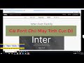 Cài Font Chữ Máy Tính Cho Word Excel, Cài Font Chữ Cho Photoshop