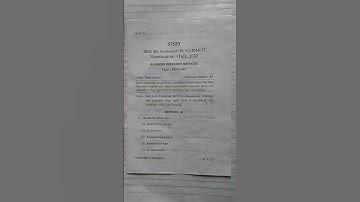 MDU BBA 4th Semester BRM (Business Research Methods) papers part-1