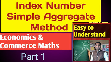 Index Number /Simple Aggregate Method / For Economics Index Number / 12th Commerce Mathematics 2