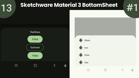 Sketchware material 3 BottomSheet | How to Create M3 Bottom Sheet in Sketchware Pro!