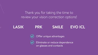 Choosing the Best: A Comparison of LASIK, SMILE, PRK and EVO ICL