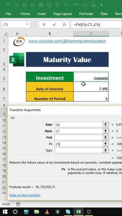 Excel Pro Trick How To Calculate Maturity Amount Of Fd Future Value excel-pro-trick-how-to-calculate-maturity-amount-of-fd-future-value