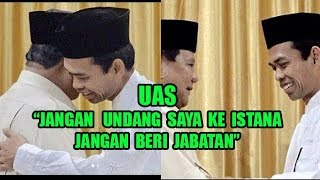Ustadz Abdul Somad Bertemu Prabowo: Kalau Jadi Presiden, Jangan Undang Saya ke Istana