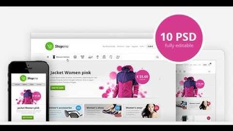 Preview Shopeno - Modern Ecommerce PSD Template Retail