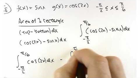 Section 6.1 (2016) Area between two curves (Part 2)