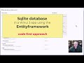 SQLite WinUi 3.0 entityframework code first