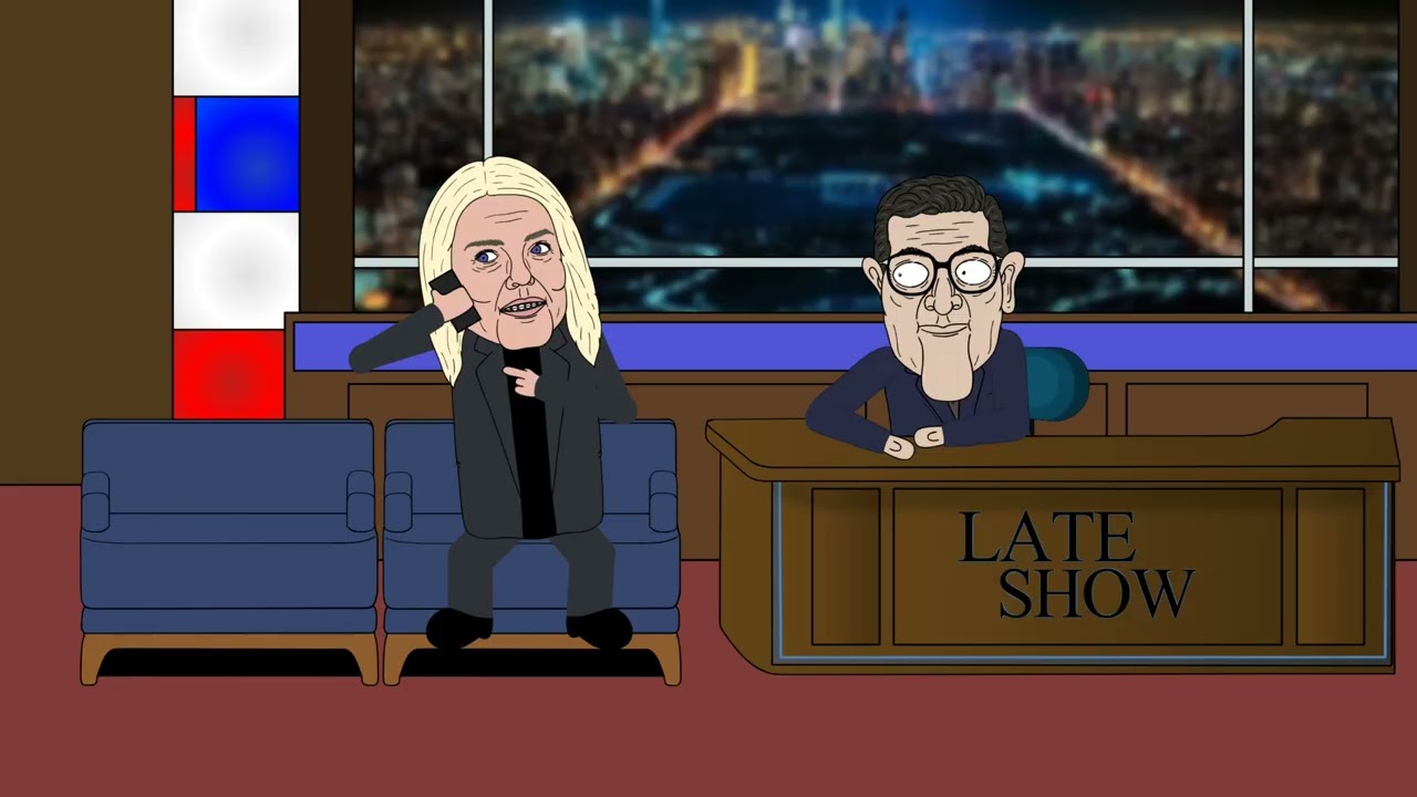 Pam Bondi Talks About The Epstein Client List on the Late Show With Stephen Colbert 