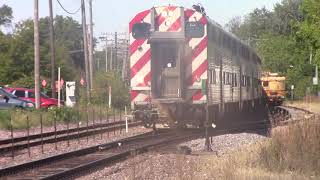 !RARE! Metra train at Woodstock with Budd Bi Level Cab