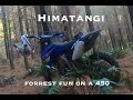 Nz motorcycle riding the himatangi forrest on yamaha 450