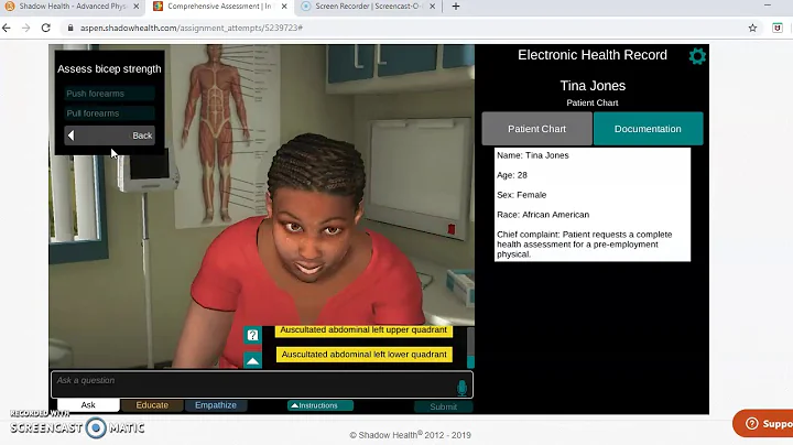 Nancy Jenks Shadow Health Physical Exam