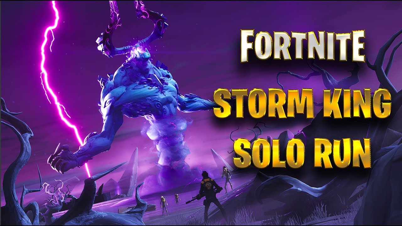 Storm King Solo Run Boss Fight Fortnite Save The World Youtube Storm King Solo Run Boss Fight Fortnite Save The World Youtube