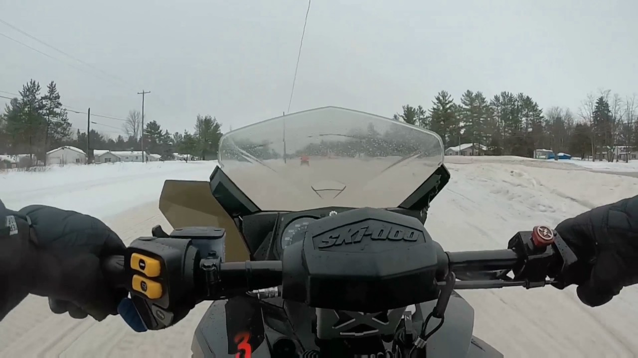 Snowmobiling in Gaylord, MI YouTube