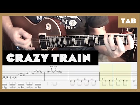 Crazy Train Ozzy Osbourne Cover | Guitar Tab | Lesson | Tutorial