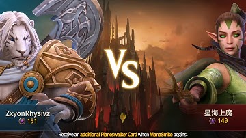 The Frontline Lion - Ajani Goldmane Plainwalker Match #1-4 | Magic: ManaStrike Gameplay First Look