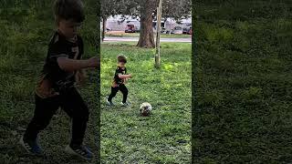 Is Ryan the Future? ⚽🔥#football #kidsfootball #soccer #ryanvrina #viral #3yearsold #shoerts#future