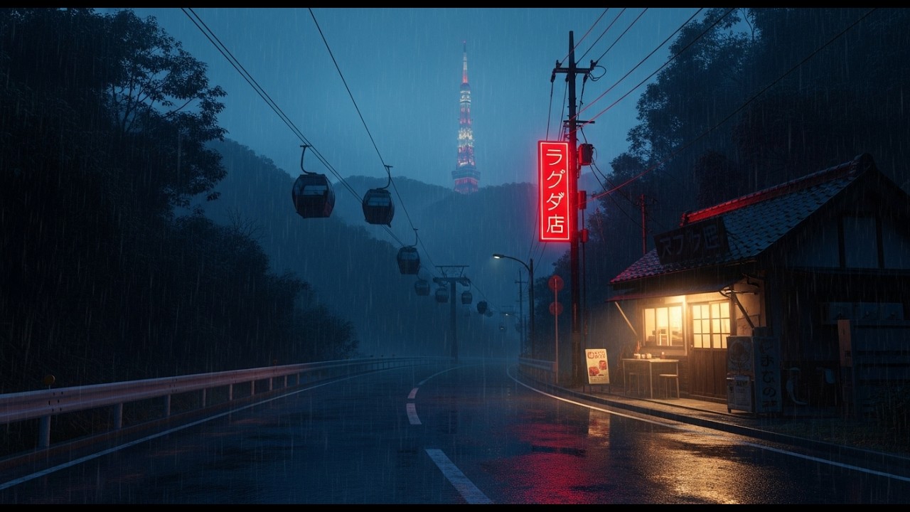 Tokyo Retro Rain Lofi 🌧️ 90s Lofi Hip Hop for Deep Sleep & Relaxation