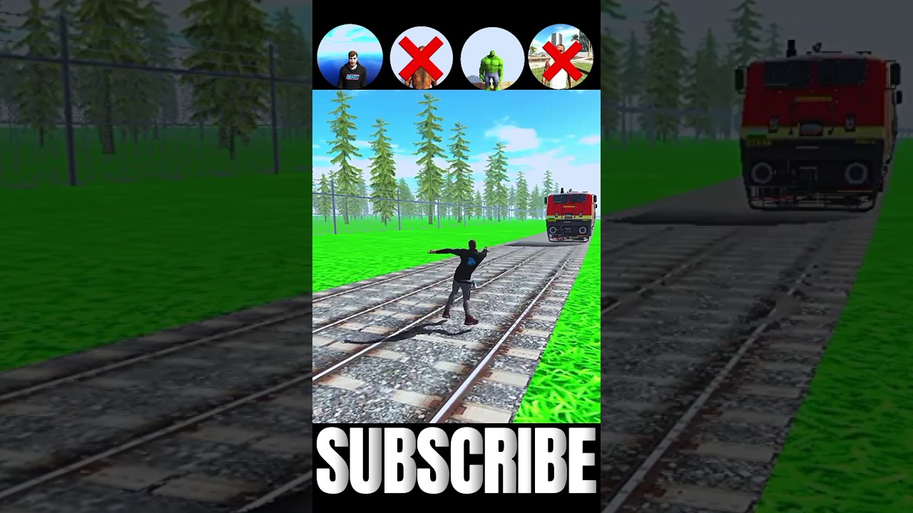 All character 🆚train challenge 🤯 In Indian Bike Driving 3D💥| 