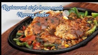 Restaurant style home made sizzlers |  pepper sauce and easy chicken sizzler recipe in Malayalam
