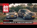 Ford explorer phev vs volvo xc90 recharge t8  autoweek dubbeltest  english subtitles