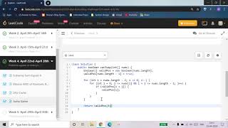 Day 25, of Leetcode's 30 Days challenge. Jump Game/Tower Jumps screenshot 1