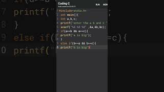 C Program to Find the Largest of Three Numbers (a, b, c) - Easy Mobile Coding Tutorial