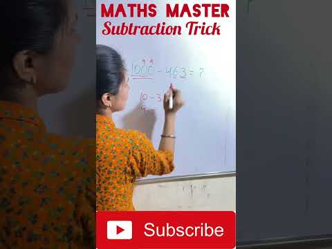 Subtraction Trick,#mathsmaster #shorts#subtractiontricks
