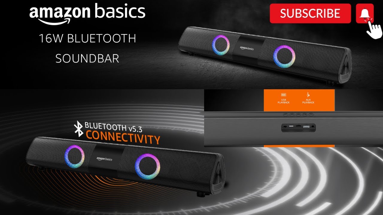 AmazonBasics 16watt soundbar 2000mAh battery with AmazonPay balance