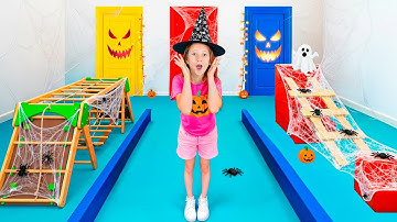 Nastya and friends - Halloween escape rooms