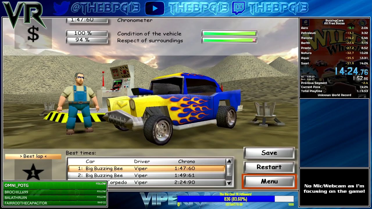 Wild Wheels (PC) - All Free Races Speedrun in [